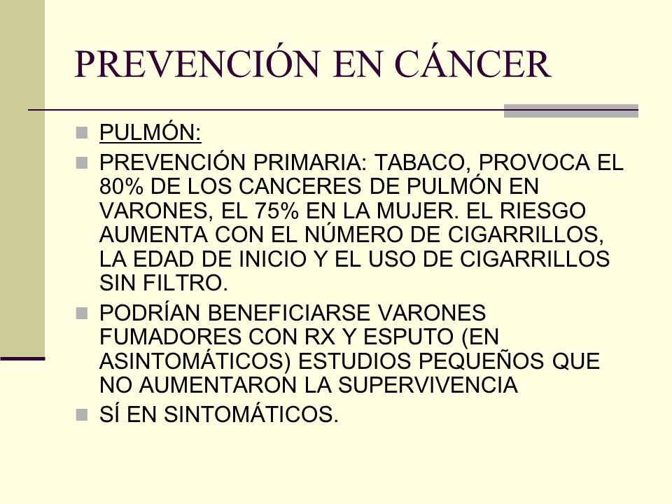 prevencion secundaria del cancer de prostata